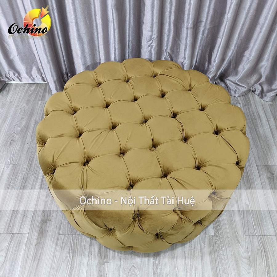 Ghế Đôn Tròn Nhún cổ điển Cao Cấp Cách Điệu Sang Chảnh Dành Cho Các Shop Thời Trang Size 80cm ( Đủ màu)