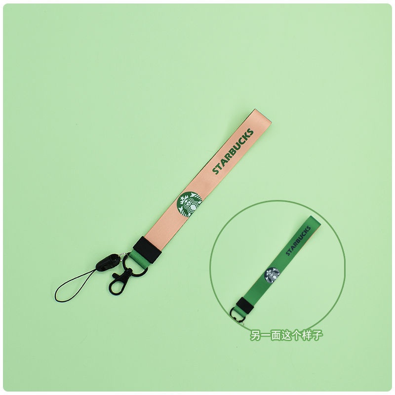 Dây Đeo Điện Thoại Họa Tiết Starbucks Đơn Giản Xinh Xắn