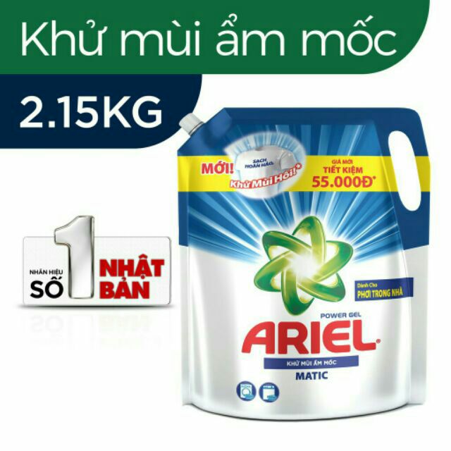 Ariel Khử mùi ẩm mốc 2,15kg nước giặt