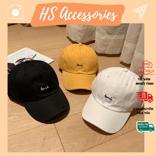 Nón kết Tmi, mũ lưỡi trai chất kaki cotton form unisex nam nữ nhiều màu - K07