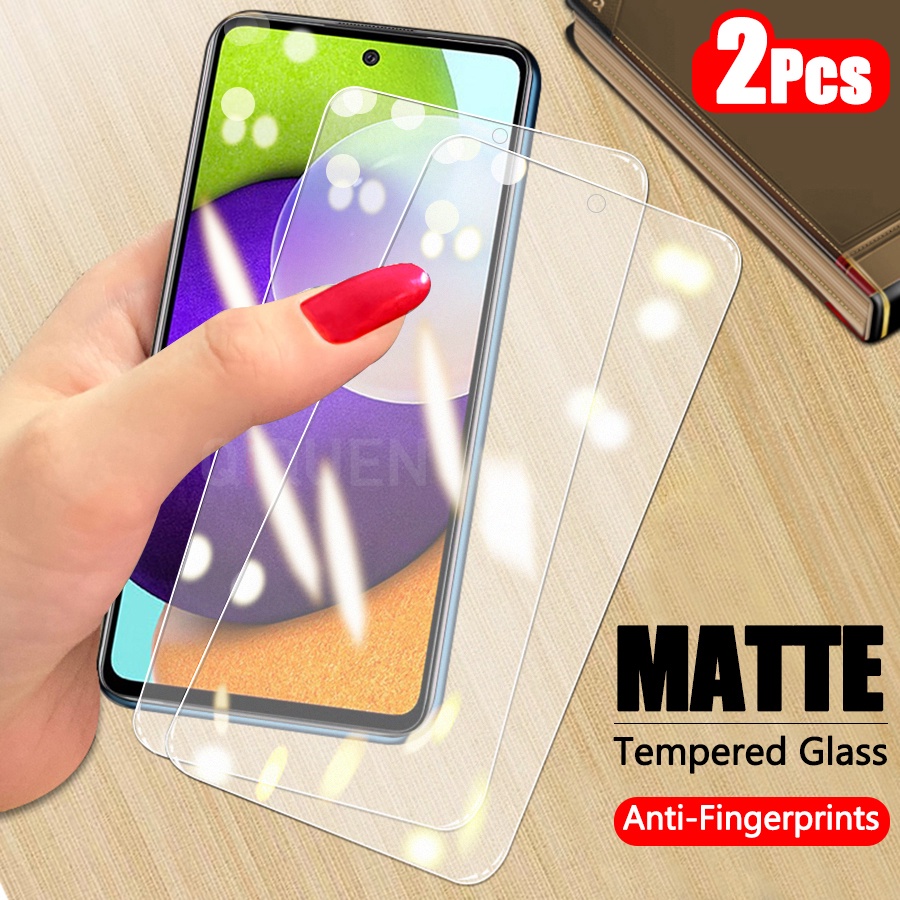 2 miếng Kính Cường Lực Nhám Full Màn Chống Vân Tay Samsung Galaxy A12 A13 A14 LTE A34 A54 A33 A53 A73 A52 A72 A52s A42 A32 A22 A71 A51 A41 A31 A21s A11 A20 A30s A50s A70s A01 A02s A20 A30 A50 A70 M11 M12 M21 M31 M51 M30s M01