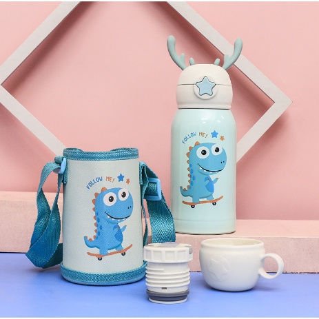 Bình Nước Uống Giữ Nhiệt Cho Học Sinh Và Bé Nhỏ 500ml