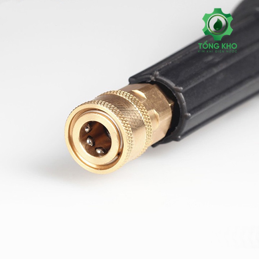 Đầu cái nối nhanh 1/4, nối béc súng xịt máy rửa xe áp lực cao ren vặn trong 14mm - Tổng kho kim khí điện nước