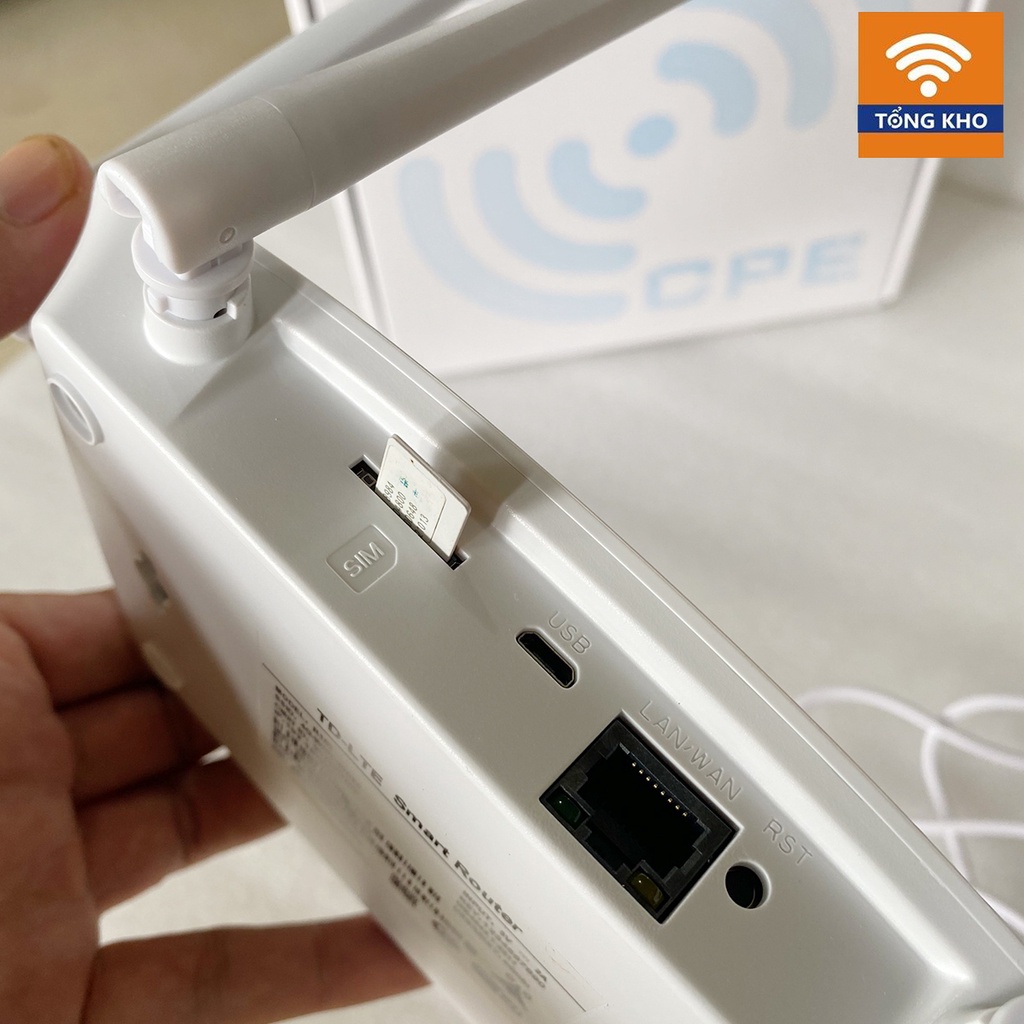 Bộ phát wifi dùng Sim 4G / 3G LTE - R102 - 4 ăngten dùng cho ô tô và nơi không có internet