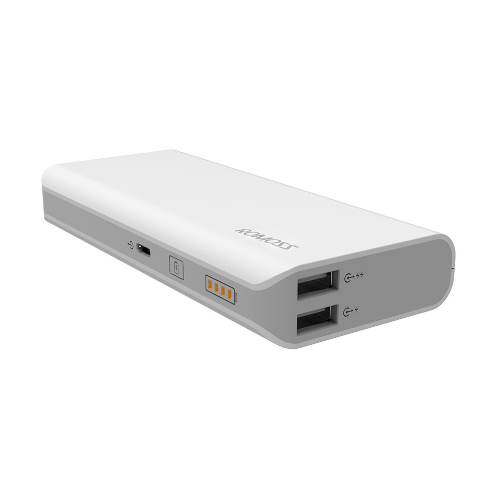 Pin sạc dự phòng 10.000mah Romoss Solit 5 (Trắng) tặng Cáp sạc micro USB tròn Romoss - Hãng phân phối chính thức