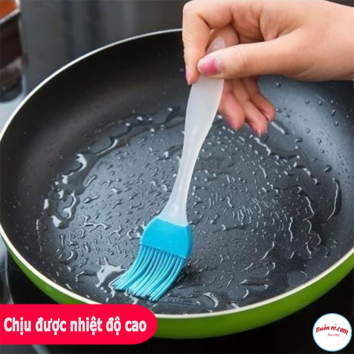 Chổi quét dâu ăn, nước sốt silicone cán nhựa - Chổi phết mật ong, bơ ướp gia vị 00455