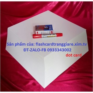 thẻ trắng làm dotcard (110 thẻ 28x28cm)