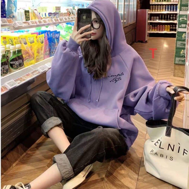 [FREESHIP ĐƠN TỪ 50K] Áo hoodie Simple chữ nghiêng DTR1019
