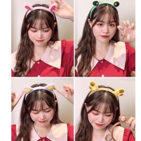 Lược bờm xược cài tóc- Bờm lông cài tóc phát sáng hình tai thỏ, gấu, mèo xinh xắn ( #bờm cài tóc)