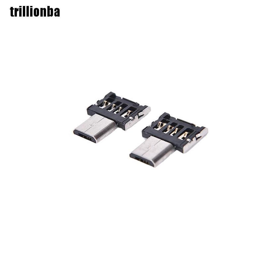 Set 2 Đầu Chuyển Đổi Micro Usb Sang Usb Otg Chuyên Dụng Cho Điện Thoại / Máy Tính Bảng Android