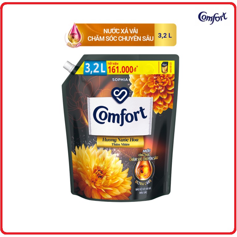 Nước Xả Vải COMFORT Chăm Sóc Chuyên Sâu Túi 3,2L