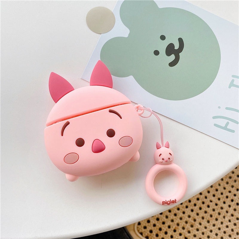 Vỏ Bảo Vệ Hộp Sạc Tai nghe không dây AirPods 1 2 3 4 Pro inPods i12 i12s Pro Bằng Silicon Mềm Họa Tiết Hoạt Hình Dễ Thương