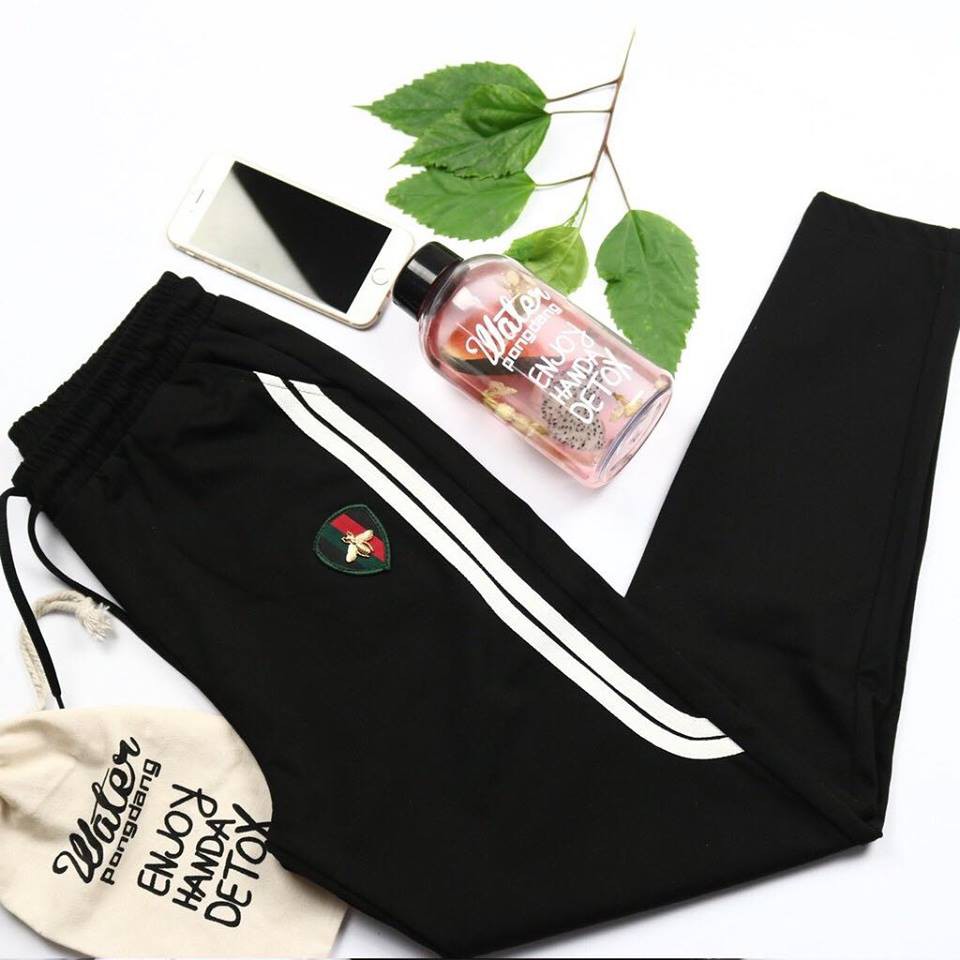 Quần legging kẻ sọc trắng con ong | BigBuy360 - bigbuy360.vn