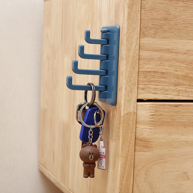 Giá Đỡ Treo Tường Tự Dính Không Cần Đóng Đinh / Móc Treo Chìa Khóa Tiết Kiệm Không Gian Cho Nhà Bếp / Phòng Tắm