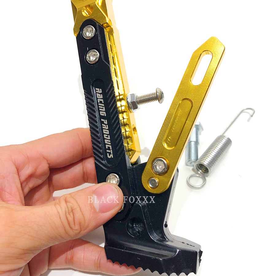 Chân Chống Xe Máy Xi Màu Titan Tăng Chỉnh Dài Ngắn [ Giá 1 Chiếc ]