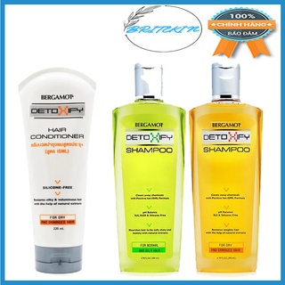 Dầu Gội (200ml) & Dầu Xả (220ml) Thải Độc Bergamot Detoxify