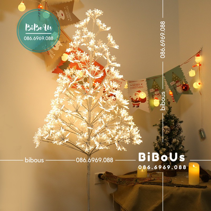 Cây thông noel design 2020  - Đèn tròn - Cao 150 cm