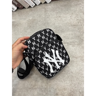 Túi Đeo Chéo minibag LA  M.L.B Monogram - Black XUẤT DƯ FULL TEM TAG CODE