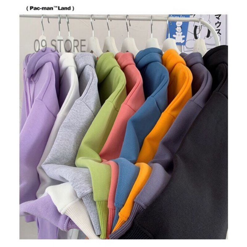 Áo hoodie trơn, áo nỉ trơn có mũ phong cách Hàn Quốc | BigBuy360 - bigbuy360.vn