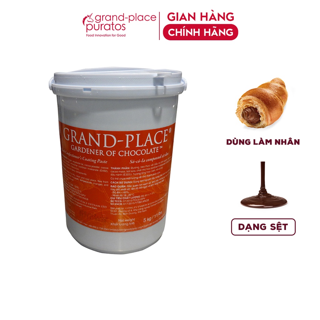 Sô Cô La Compound Sệt Đen Puratos Grand-Place VN- 5kg-4116137