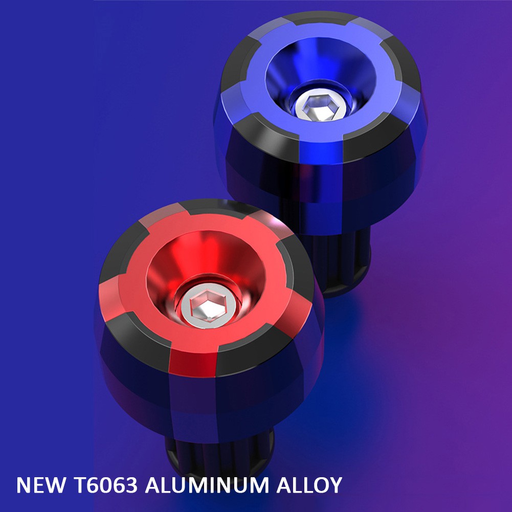 Set 2 nút gắn đuôi tay lái xe máy bằng hợp kim CNC 7/8&quot; 22mm chất lượng cao