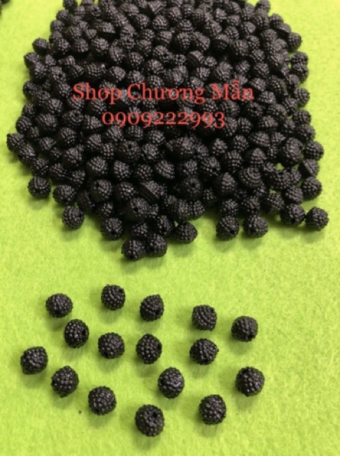 100G Chuỗi Hạt Xí Muội 8-10mm Trắng &amp; Đen Giá Sỉ