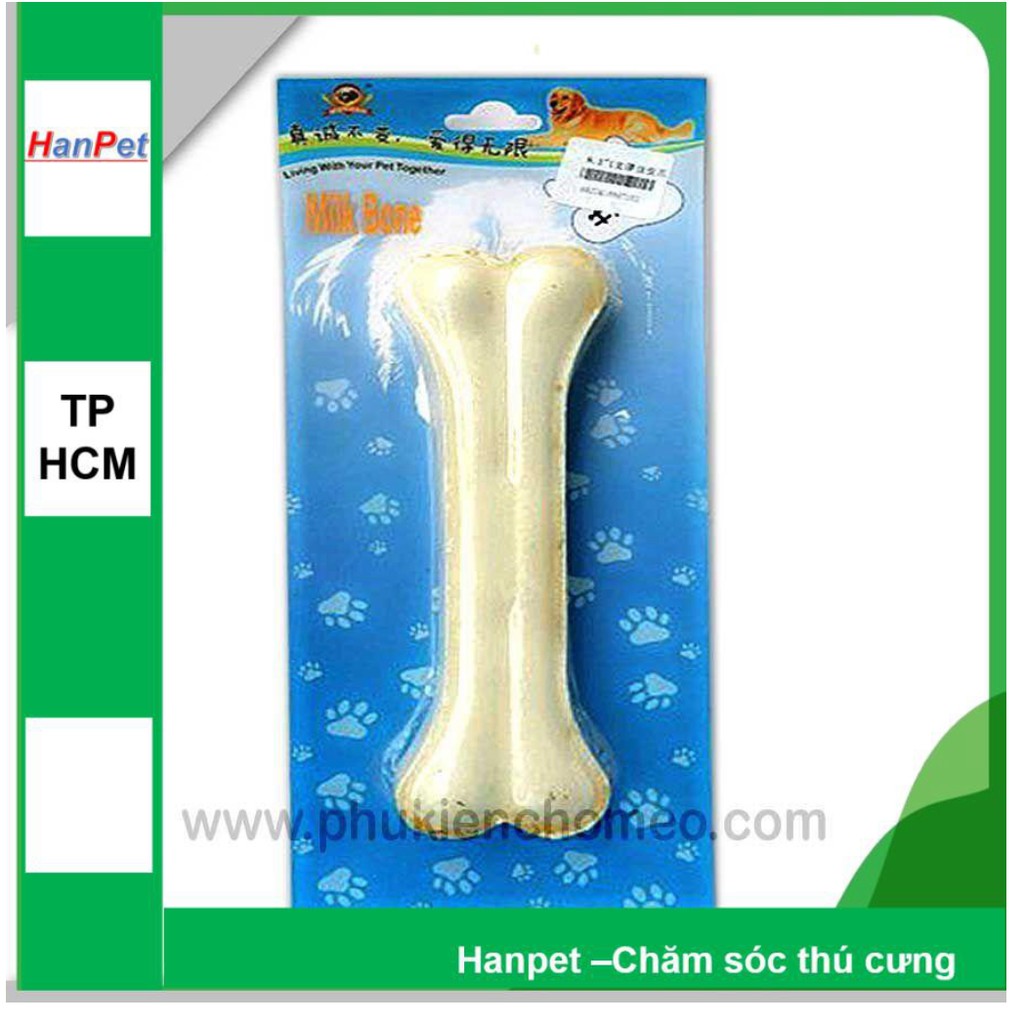 HN-SP836 - Xương sữa đơn 10.5' (hanpet 4711595) xương ống trắng sữa