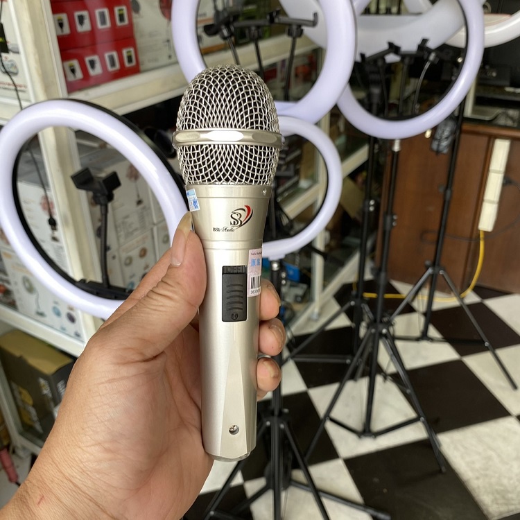 Micro Có Dây Chuyên Hát Karaoke, Tặng Dây Dài 6m - Mic Model BS1 Hát Quá Hay - Hàng Chính Hãng PS Audio - Bảo Hành 12Th