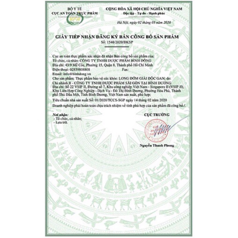 Long đởm giải độc gan Bình Đông 280ml