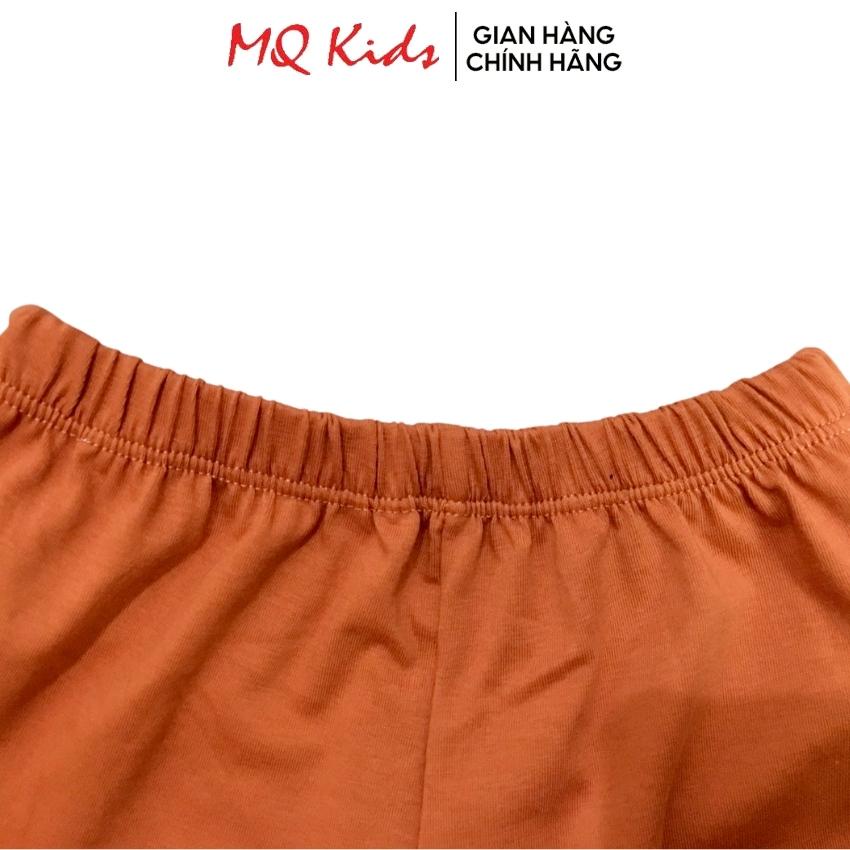 Quần đùi cộc cho bé MQ kids thun cotton 100% màu trơn dễ thương