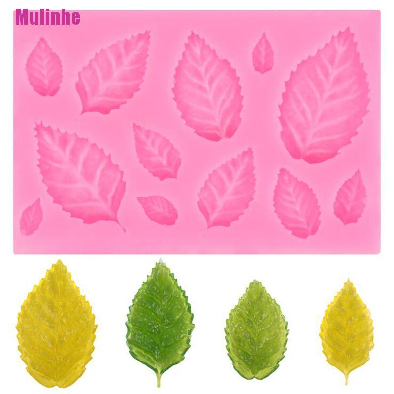 Khuôn Silicone Tạo Hình Chiếc Lá Trang Trí Bánh DIY