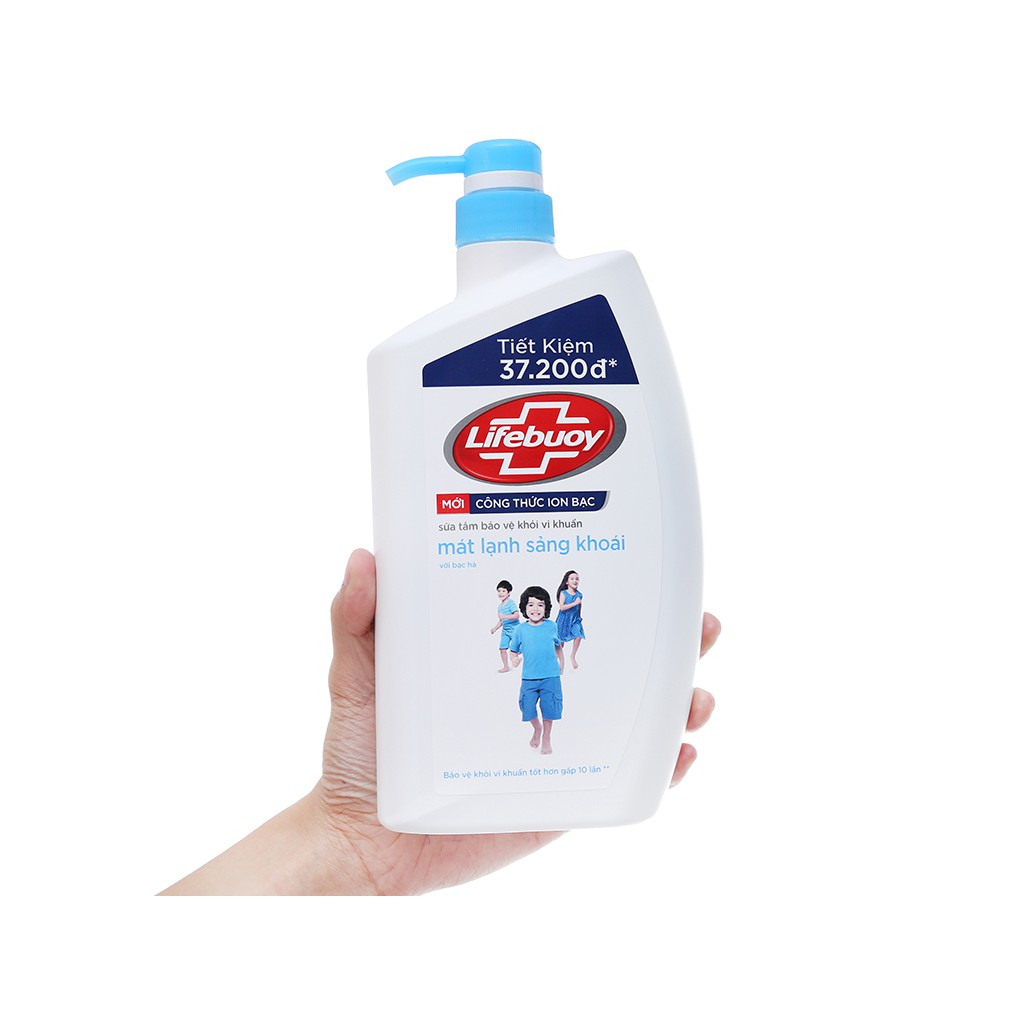 🌸🌸Sữa Tắm Lifebuoy Mát Lạnh Sảng Khoái - Hương Bạc Hà 850g