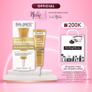 Serum Balance dưỡng da mắt Active Formula Gold+ Marine Collagen Rejuvenating Eye Serum 15ml