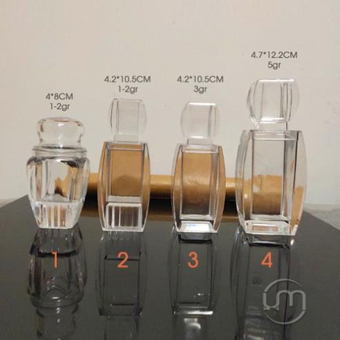 4.2*10.5cm- Bộ hũ nhựa, hộp giấy đựng saffron 3g, TẶNG KÈM TEM VÀ NHÍP