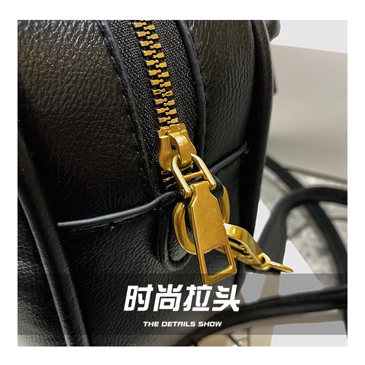 Túi Đeo Chéo Vai Hình Vuông Nhỏ Màu Trơn Phong Cách Phương Tây Thời Trang