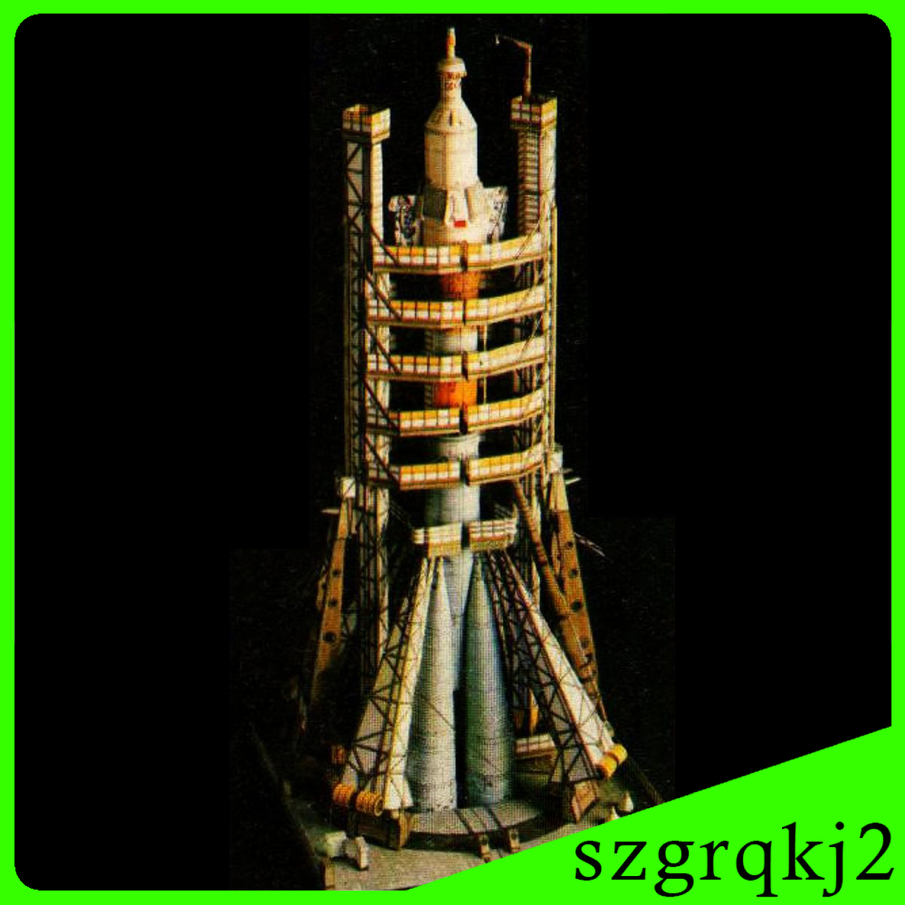 Newest 1:80 Scale Russian Soyuz Carrier Rocket and Launch Pad to Build 3D Model Kit