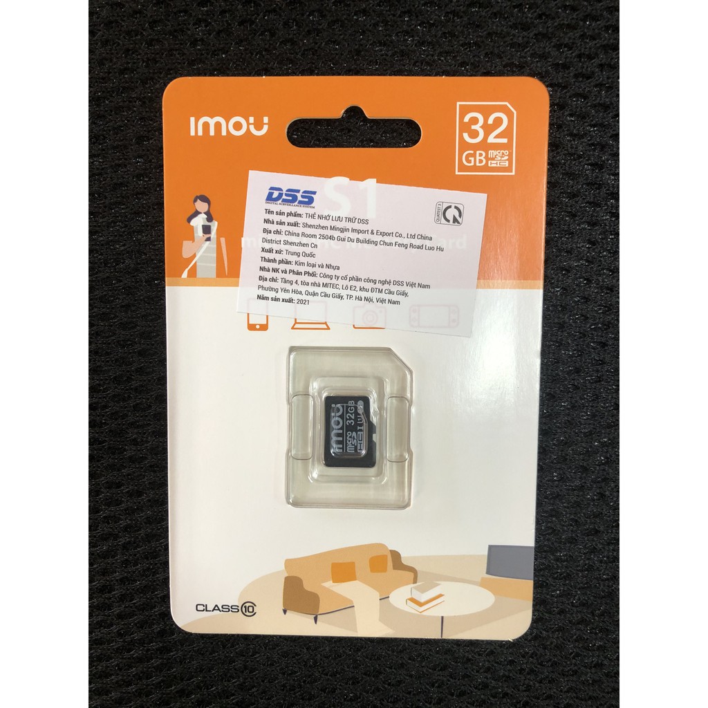 Thẻ Nhớ 32Gb 64Gb 128Gb DAHUA DSS IMOU Micro SD Chính Hãng - BH 24T Chuyên cho camera EZVIZ IMOU HIKVISION DAHUA