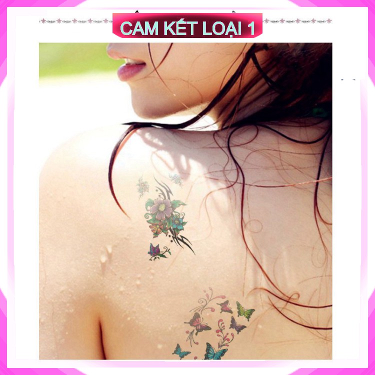 [Chính hãng-1 Đổi 1] Bộ 30 bộ Hình xăm mini nhỏ đẹp dán chân tay lưng tạm thời cho nam nữ xinh cute tattoo nghệ thuật