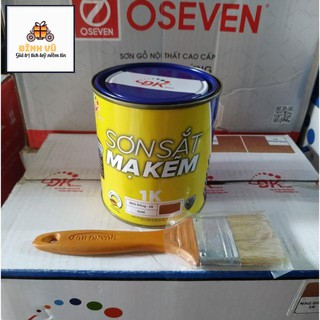 Sơn nhũ đồng, sơn sắt mạ kẽm đa năng. Tặng Chổi Sơn