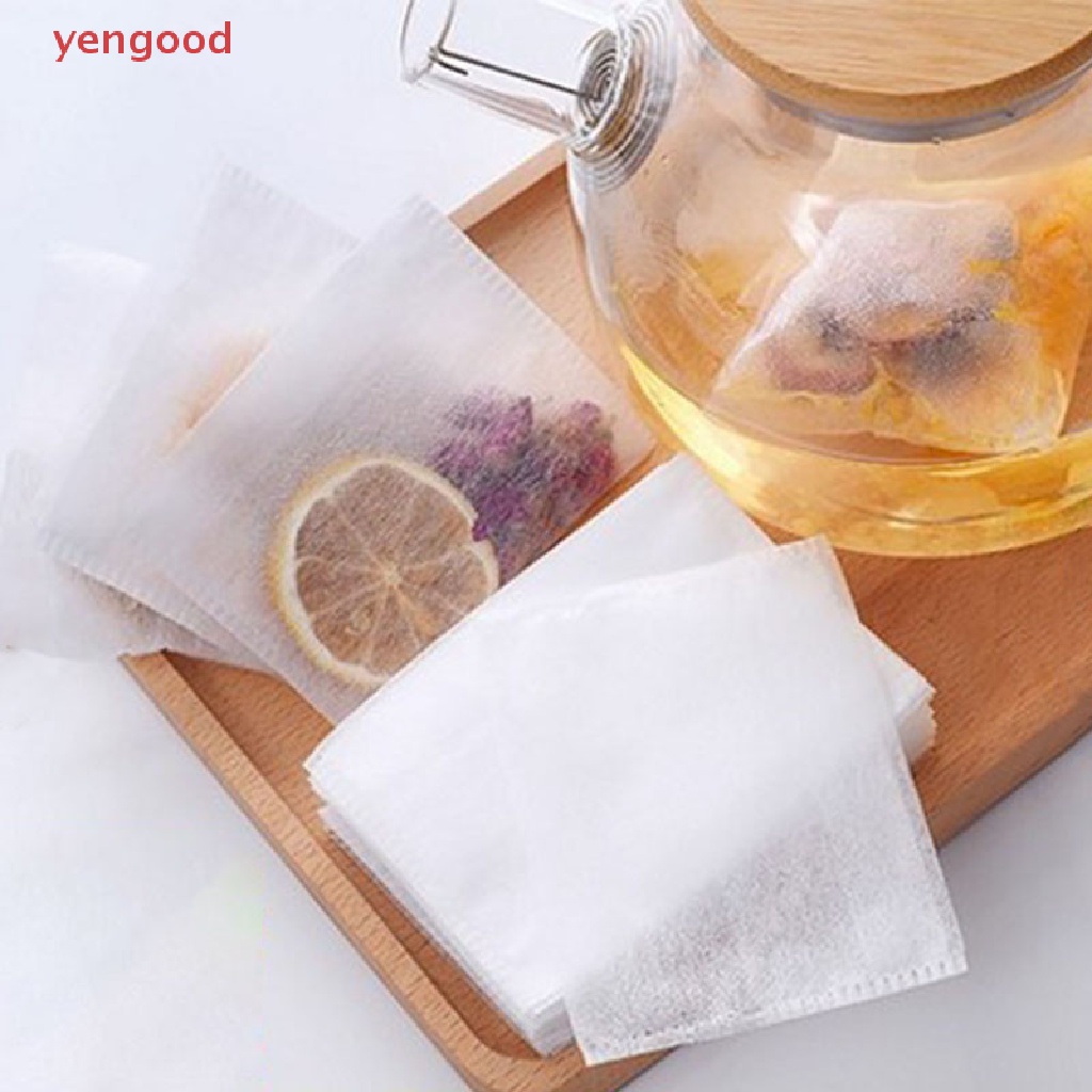 Set 100 Túi Lọc Trà Bằng Vải Không Dệt Sử Dụng Một Lần Tiện Lợi