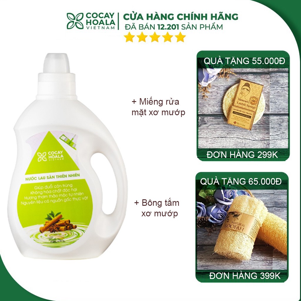 Nước lau sàn FREESHIP Nước lau sàn Cocayhoala chiết xuất 98% tinh dầu Quế [nuoc lau san]