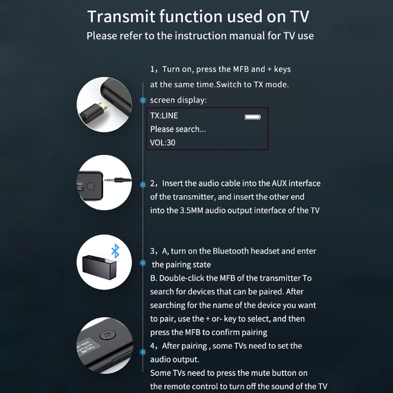 Thiết Bị Truyền Nhận Tín Hiệu Bluetooth Không Dây Màn Hình LCD Kích Thước Lớn Nhỏ Gọn Tiện Dụng Cho Xe Hơi