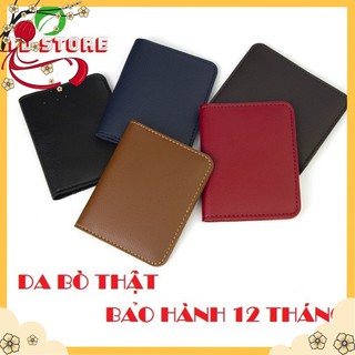 Ví Mini Nam Nữ Da Bò Thật Công Sở Để Thẻ ATM Card Visit Tiền Mặt | Bóp Da Đẹp | VD01 lyhuyenmy586
