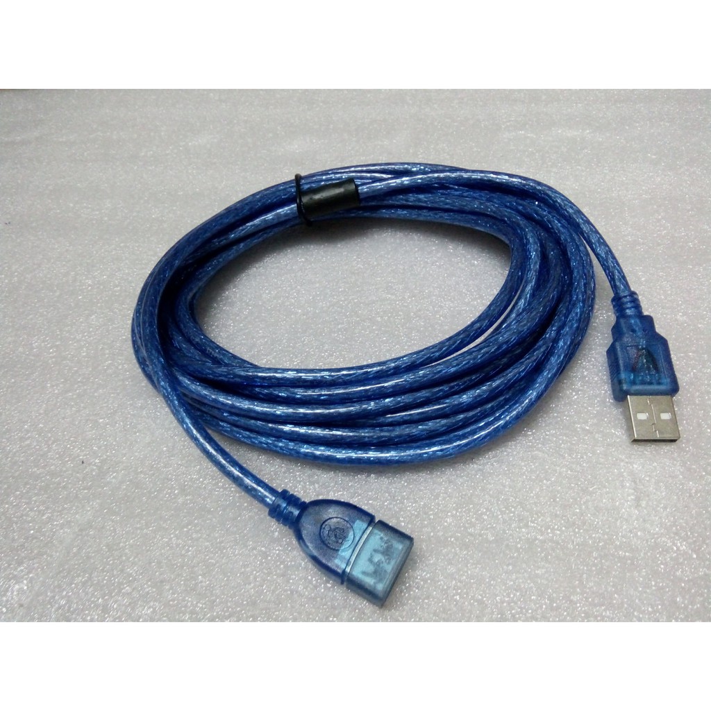 Dây cáp USB nối dài 3m xanh
