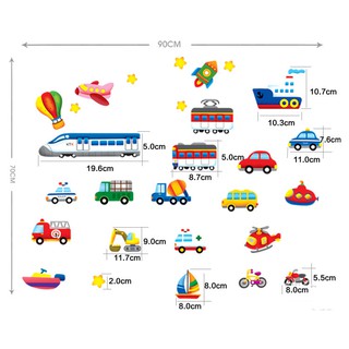 Decal Dán Tường Phương Tiện Giao Thông