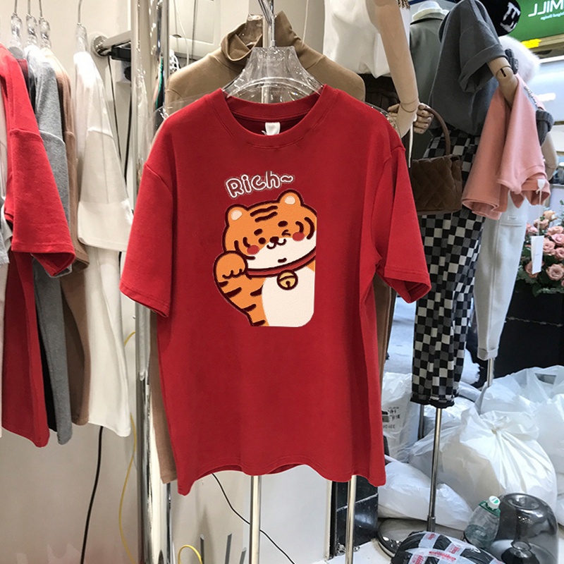 NRVP Áo thun cổ tròn tay ngắn phong cách Hàn Quốc thời trang mùa hè 2022 unisex