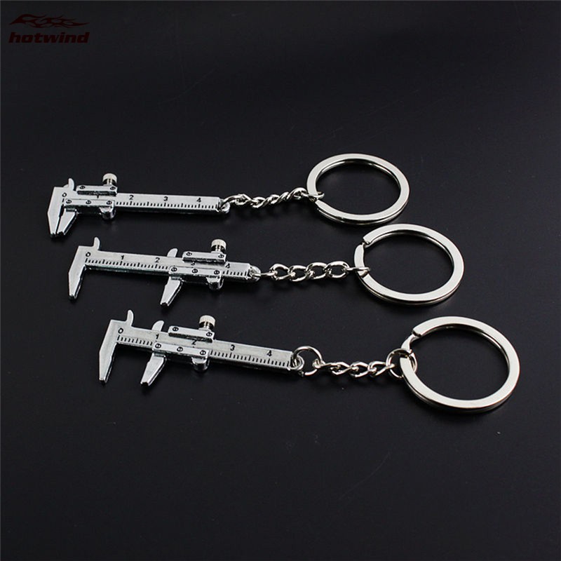 Móc khóa hình thước cặp vernier mini bằng kim loại