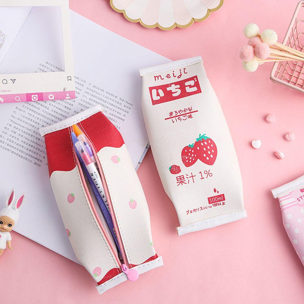 Túi Đựng Bút Bằng Da PU Chống Nước Sáng Tạo Cho Học Sinh