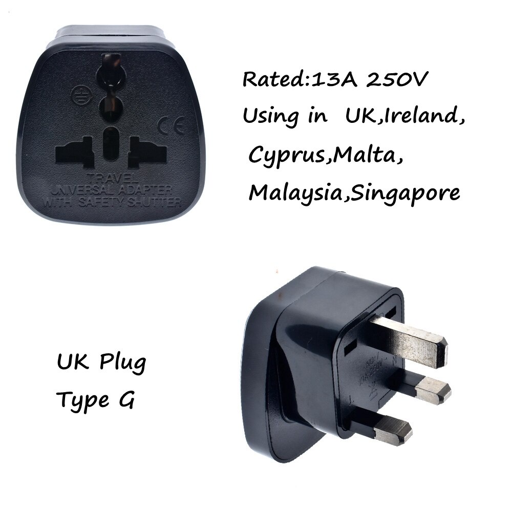 Universal Travel Adapter Plug Ports For International Europe, China, UK, UAE, Australia , Kr, Switzerland-Type A, C, G, I......