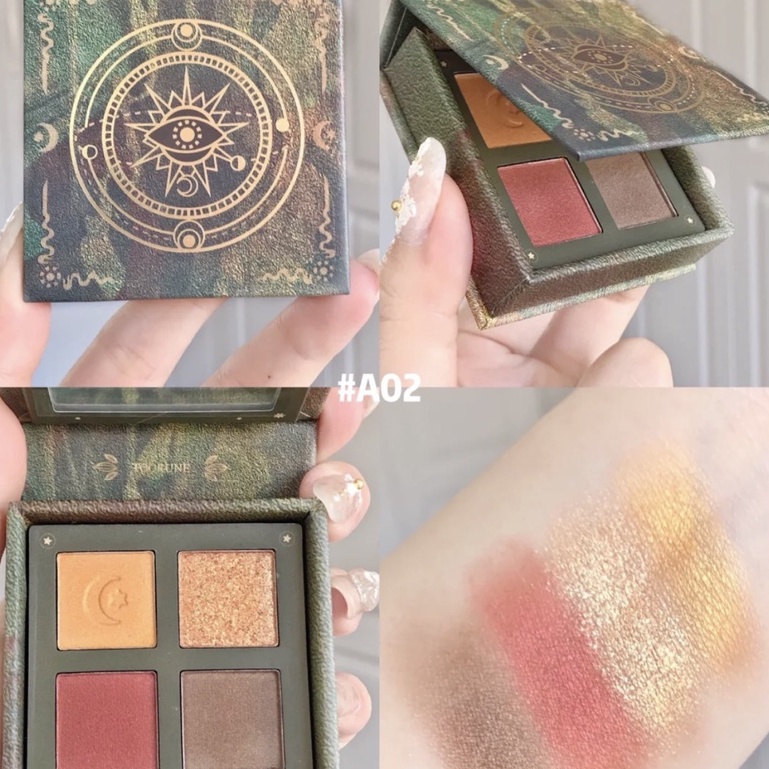 Bảng Phấn Mắt TOORUNE 4 ô siêu đẹp_HÀNG HOT